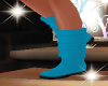 Girls Blue Xmas Boots