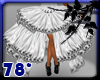 baroque white skirt