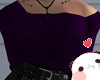 Off-Shoulder Purple