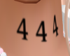 JS | 444 Neck Tattoo