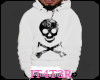 ♡| Hoodie Skull White