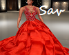 Red Jewel Princess Gown