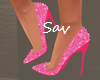 Pink Sparkle Heels