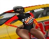 LWR}Race Car Girl Helmet