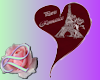 Paris Romance Heart Rug