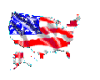 USA flag, animated