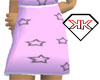 Pinks Skirt Black Stars