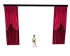 Red Animated Curtains