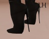 Black short boots