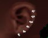 Hearts Diamond Earring