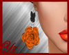 catrina orange earrings