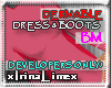 [IL] wide dress+boots BM