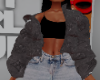 Off Shoulder Lv Puffer F