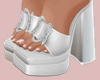 E* White Luci Sandals