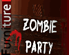 Zombie Party Sign