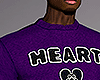Heart Purple Sweater