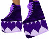 Purple Heart Wedge shoe