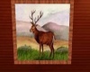 deer pict in cedar frame