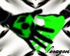Raver gloves neon green