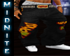 (M) HipHop Blk Jeans