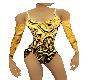 Gold body suit