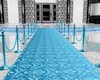 Catwalk blue carpet
