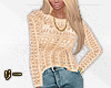! Knitted Top Beige