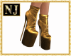 NJ] Goddess Gold boots