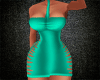 XXL Teal PVC Dress Sexy