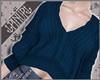 ⚓ | Crop Sweater Blue