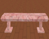 (AG) Pink Marble Bench