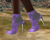 S4E Purple Suede Booties
