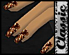 ^j^ Gold Nails Blk/Lthr