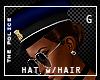 POLICE Hat  w/Hair   *UG