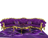purple and gold couch