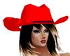 COWGIRL HAT-RED