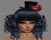 Lolita Hat  BW Curltails