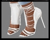 llzM.. White Lace Heels