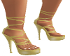 AC*Strapped heels gold