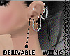 [W] Chain Earrings Mesh