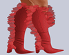 COHCO Red Ruffle Boots