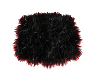 flippable red black rug