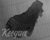 𝐊 Black Combat Boots