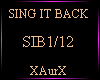 SING IT BACK