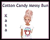 Cotton Candy 2 Messy Bun