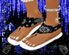 Black Bandana Sandals