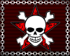 Skull and Star Sticker