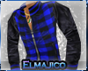 *EL* Plaid jacket (blue)