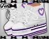 Purple Wht Thick Sneaker