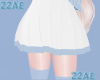 KID W&Blue Skirt + Socks